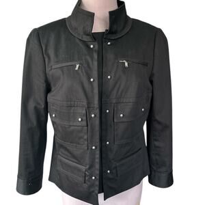 EUC Black Carlisle Military Style Short Jacket Size 10